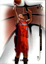 2008-09 SP Authentic Los Angeles Clippers Basketball Card #17 Chris Kaman