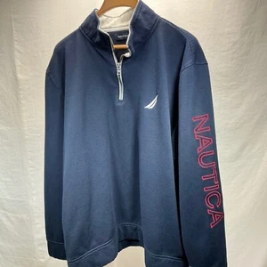 Sudadera Pullover Nautica Cuarto Cremallera Logo Informal XXL - Imagen 1 de 5