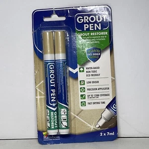 Grout Pen Cream Tile Paint Marker: Waterproof Tile Grout Colorant w/ Extra Tips - Picture 1 of 2