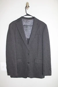 NEU SCHWARZ & GRAU GEWEBT JOSEPH ABBOUD STRETCH SPORT MANTEL Gr. 40L Anzug Jacke Neu ohne Etikett - Bild 1 von 6