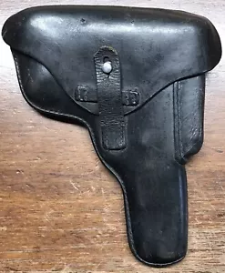 POST WW2 BROWNING HI POWER HOLSTER A.KIND HUNSTIG - 1950s WEST GERMAN POLICE - Picture 1 of 15