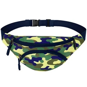 Camo Kids Fanny Pack Boys Waist Belt Bag for Ages 2-9 Toddler & Youth Gift - Picture 1 of 6