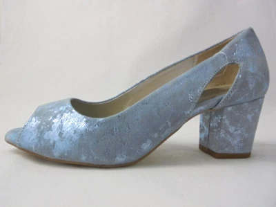 Alba Moda Pumps Peeptoe Damenschuhe Leder 41 7,5 - Bild 1 von 3