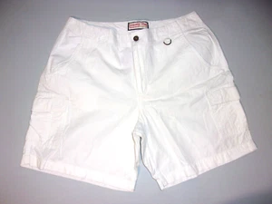 Women's Jamaca Bay white cotton cargo shorts size 10x7 - Picture 1 of 3