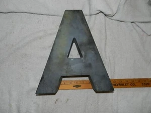 Letter A 12 inch Cast Aluminum? Straight Thick Font  - Picture 1 of 9