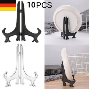 10 Stück Platte Display Ständer Faltbar Bilderrahmen Halter Dekorativ Easel Neu' - Picture 1 of 22