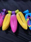 Bandai Crushie Toys Bananas Scented 5 Pack - Blue/Purple/Yellow/Pink & Toys