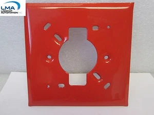 SEMI FLUSH RED PLATE C-UFP FOR FIRE ALARM DEVICE 6" x 6" *** NEW - Picture 1 of 3