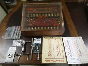 vintage Ace tap and dies set store display wooden full - Picture 1 of 8
