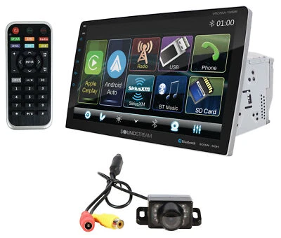 Soundstream VRCPAA-106M 10.6" Monitor Bluetooth/Carplay/Android Receiver+Camera - Image 1 of 4
