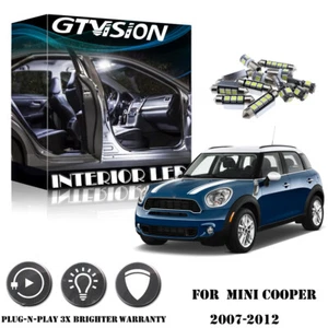 10x Super Bright White LED Lights Interior Package Kit for 2007-2012 MINI Cooper - Picture 1 of 10