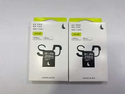 2x AngelBird AV Pro SD V30 256GB - AVP256SDV30 - Image 1 of 2