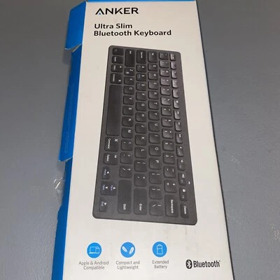 Anker Ultra Slim Bluetooth Keyboard New Open Box - Image 1 of 3