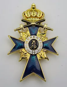 German WW1 Imperial Bavarian Merit Cross 2nd Class with Swords - Picture 1 of 4