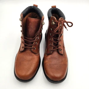 Dr. Comfort Mens Work/Hiking Boots Size 9M Leather Boss #9520 Chestnut Brown NEW - Picture 1 of 12