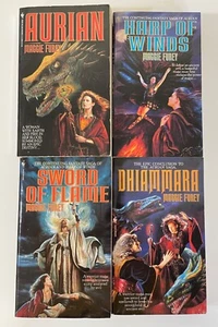COMPLETE AURIAN SAGA 1-4 MAGGIE FUREY PB BANTAM 1994-97 DHIAMMARA SWORD OF FLAME - Picture 1 of 6