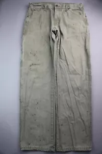 Herren 2017 Dickies Canvas Carpenter Jeans Relaxed Fit Straight Skate Größe 34x32 - Bild 1 von 10