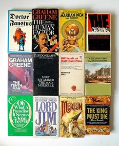 Lot of 12 Vintage Paperback Novels: Dickens, Greene, Conrad, Marlowe, etc - Picture 1 of 23