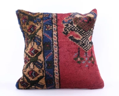 Kilim Pillowcase, Turkish Carpet Pillow Cover, Decorative Pillow, Bohemian Kilim - Image 1 of 4