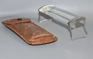 Busch D.R.G.M Magnifier with Frame and Case Old Vintage Antique Standing Magnifier Tray #E5 - Picture 1 of 6