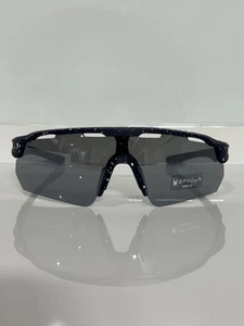 Spyder SP6044 412 Navy Speckle Wraparound Flash Mirror Sunglasses - Picture 1 of 6