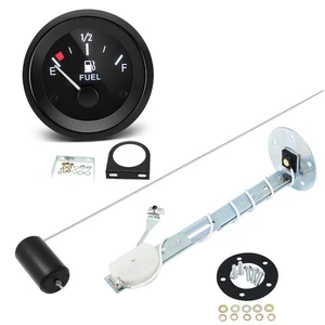 Universal 2" 52mm Fuel Level Gauge Meter Fuel Float with Sensor White LED Light - Imagen 1 de 19