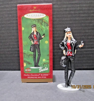 Harley Davidson Barbie Ornament 2000  Hallmark Keepsake  NIB - Image 1 of 2