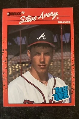 Steve Avery Donruss 1990 Rookie Card - Image 1 of 2
