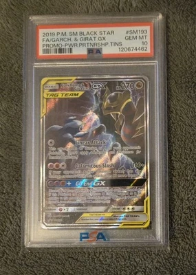 Garchomp & Giratina GX SM193 Tag Team Alt Art SM Promos Team Up PSA 10 - Image 1 of 2