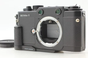 [MINT w/ Grip] Voigtlander BESSA-T Black 35mm Rangefinder Film camera From JAPAN - Picture 1 of 11