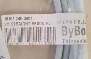 3m RJ11 To 5pin D Black Cable - Afbeelding 1 van 4