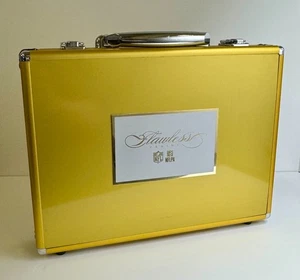 Panini Flawless NFL/NFLPA Gold EMPTY Briefcase/Card case w/Keys & padding DV-614 - Picture 1 of 7