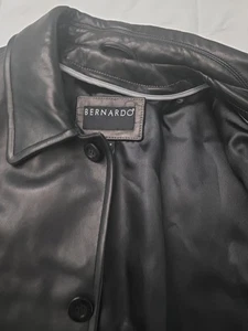 Bernardo Herren Lederjacke schwarz Lammfell XL, 4 Bottons Top Zustand - Bild 1 von 23