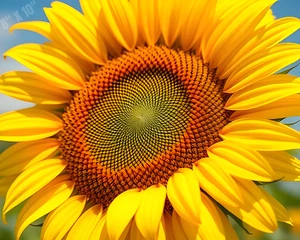 Sunflower Close-Up Pop Art 8X10 Print - Picture 1 of 1