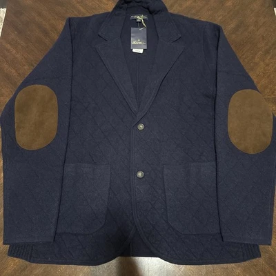 Suéter Brooks Brothers 75% Lana Merino Para Hombre Talla L Nuevo Con Etiquetas Azul Marino Foto 1 de 4