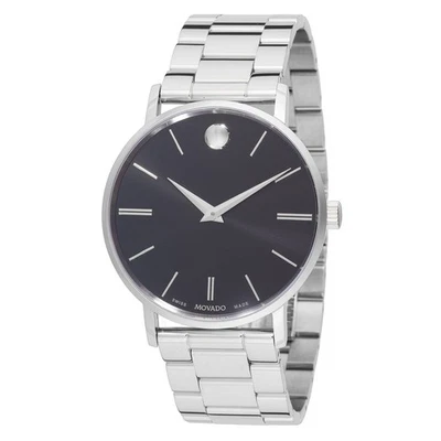 Мужские кварцевые часы Movado 0607984 Classic Museum черный циферблат - Изображение 1 из 4