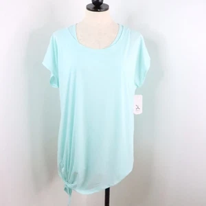 New Xersion Women's L Mint Everair Essential Performance Layered Tank Tee Shirt - Picture 1 of 9