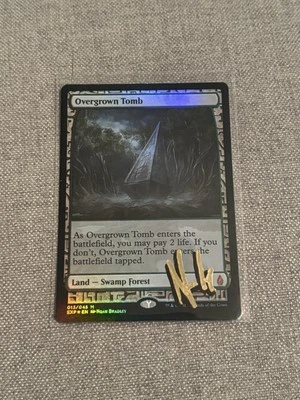 MTG 2015 Noah Bradley Signed Zendikar Expedition Foil Overgrown Tomb 013/045 - Image 1 of 2