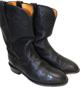 Stivali neri Lucchese 2000 T0541C2 Western Roper - Donna taglia 8,5 C - Foto 1 di 21