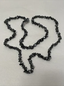 Hamatite Necklace 34” Long - Picture 1 of 3