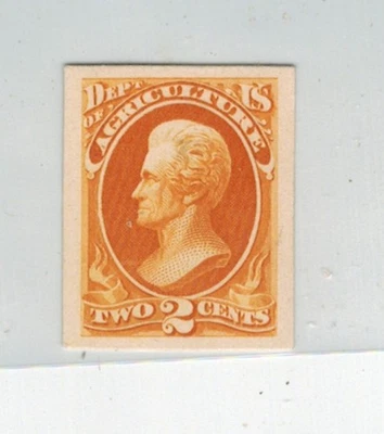 2 Cent Agri. Dept. Official Proof On Card - Image 1 of 2