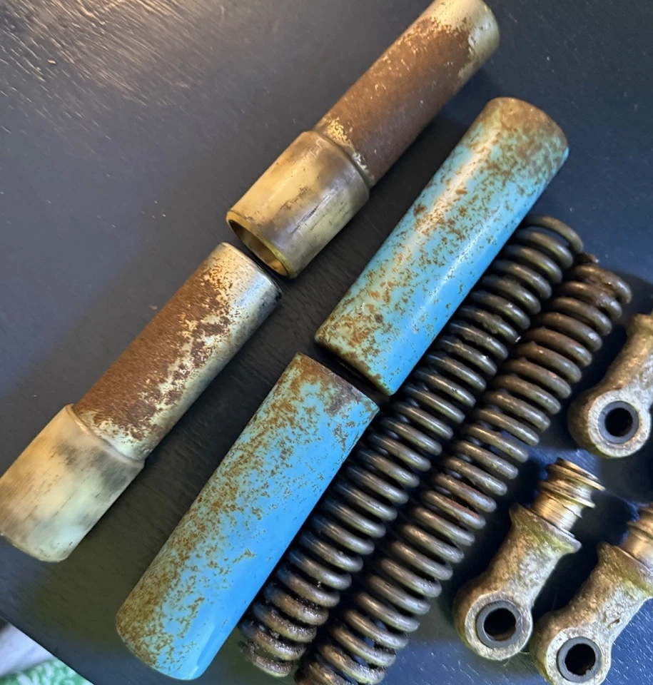 1972 SUZUKI MT50 Trail Hopper OEM задние амортизаторы Япония 1973 1971 работает MT 50 - Изображение 1 из 4