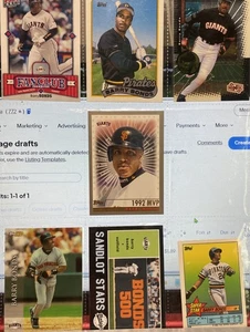 🧢 BARRY BONDS Card CHOICE 🥎Topps MVP IONIX DONRUSS 1999 2000 1998 Upper Deck - Picture 1 of 3
