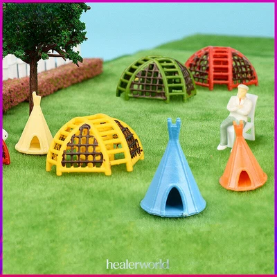 2PCS HO/OO Scale Miniature Multicolor Climb Toys Children's Amusement Park Scene - Image 1 of 4