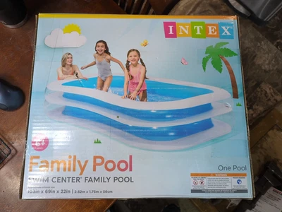 Intex Swim Center Family Inflatable Pool 103in X 69in X 22in  - Image 1 of 4