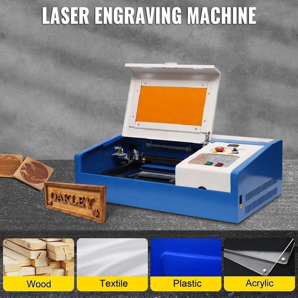 40W Laser Graviermaschine 200×300 mm Schneidemaschine für Holz Glas Metall DIY  - Bild 1 von 4