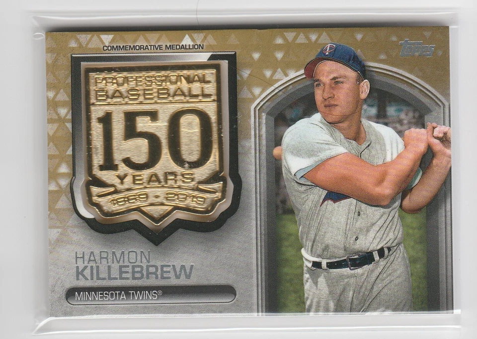 2019 Topps Update 150th Anniversary Medallion Gold 07/50 Harmon Killebrew Twins - Image 1 of 1