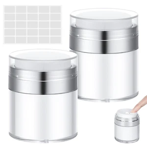 Angelikashalala 2 Stück Airless Pumpspender, Airless Pumpe Tiegel, Pumpflasche,