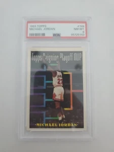 1993-94 Topps - Topps Playoff MVP #199 Michael Jordan PSA 8 - Picture 1 of 2