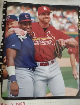 Cardinals Sammy Sosa Yearbook Magazine Famous Frames Mark McGuire USA Sports WOW - Image 1 of 4